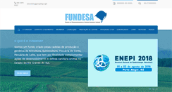 Desktop Screenshot of fundesa.com.br