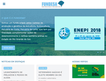 Tablet Screenshot of fundesa.com.br